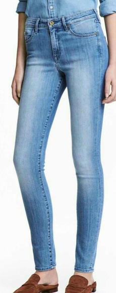 NWT H&M Skinny Regular Jeans - Light Denim - Picture 2 of 8